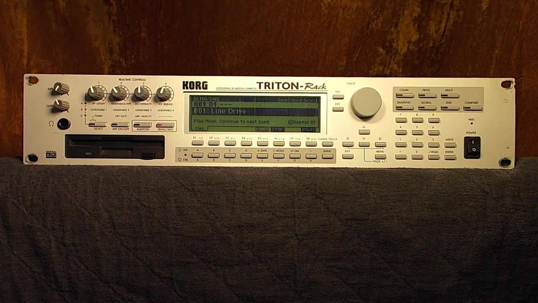 Korg Triton Rack Synthesizer Demo Songs