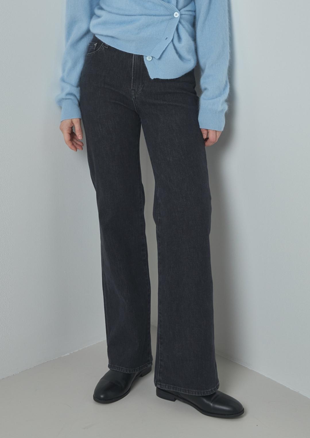 누토프 시가렛 프리미엄 데님_블랙