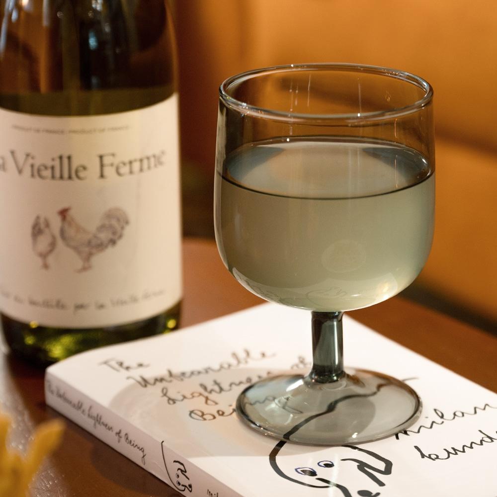 보넬 포컬러 내열 고블렛 와인잔 홈카페 칵테일 유리잔 (4컬러)