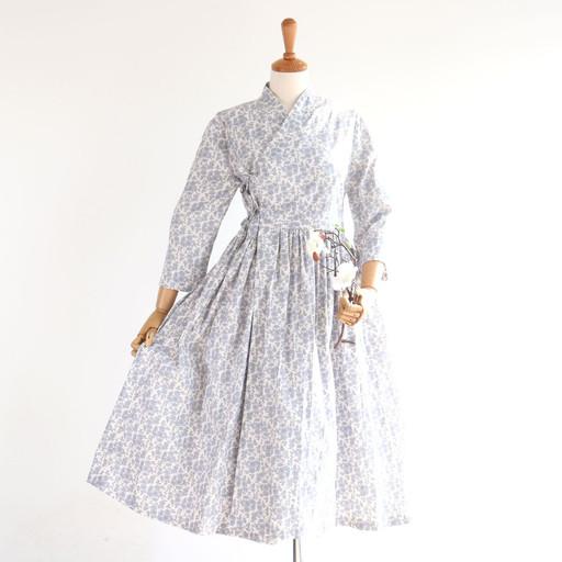 봄 하늘 안개꽃 철릭원피스