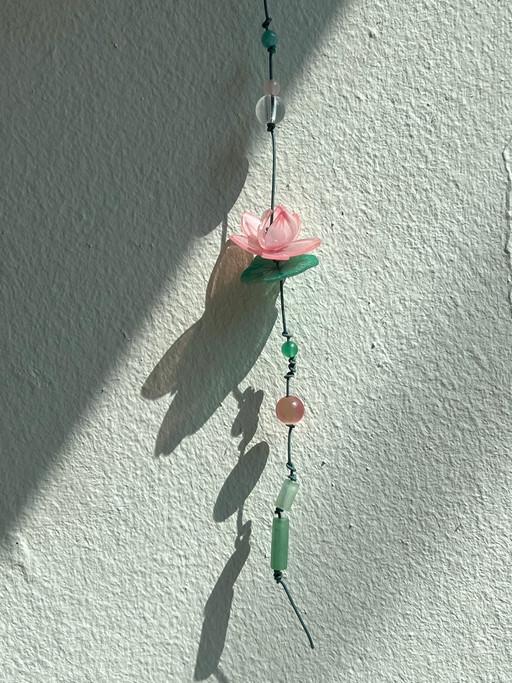 연꽃 한송이 매듭 끈갈피, 책갈피, 북마크