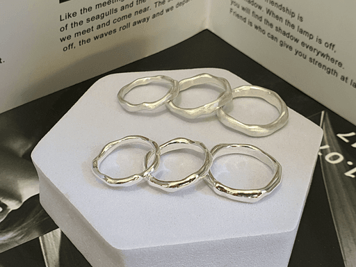 [은반지] 플로우 웨이브 링