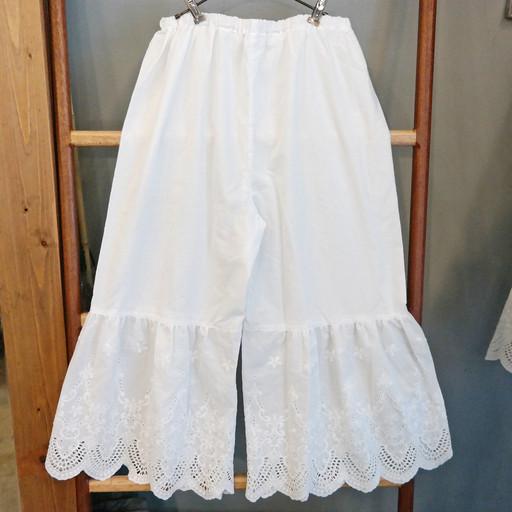 핸드메이드 펀칭 레이스 속바지/아사 면60수 속치마바지