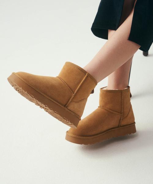 SAC 플랫폼 양털부츠 미들 412346018 (4cm)