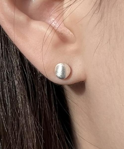 [BARADU 925] Sanding ball stud earrings