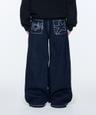 더콜디스트모먼트(THE COLDEST MOMENT)  TCM back logo denim pants (navy) - 사이즈 & 후기 | 무신사