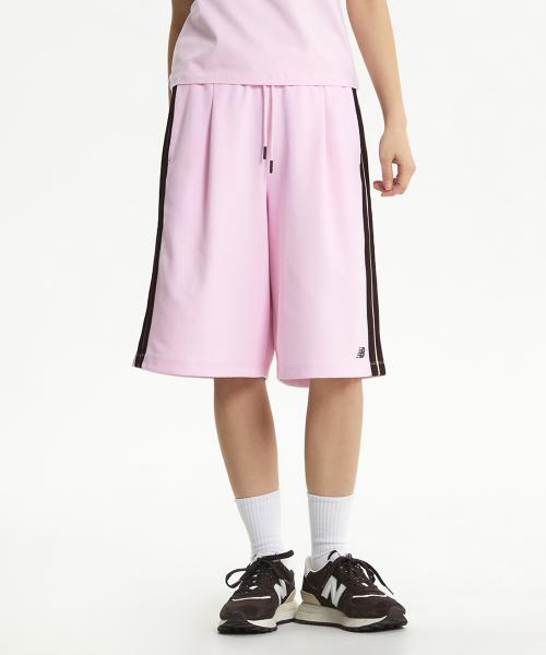 NBNVF2W132 / WOMEN 버뮤다 트랙 쇼츠 (LIGHT PINK)