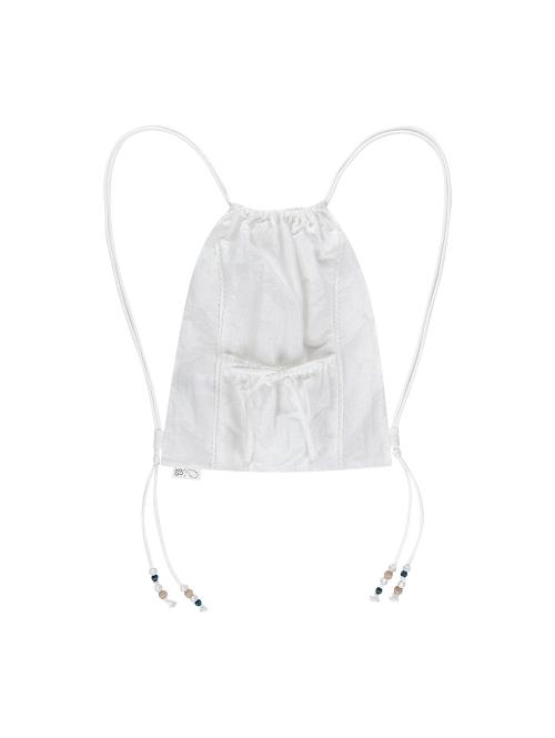 LACE GYMSACK [WHITE]