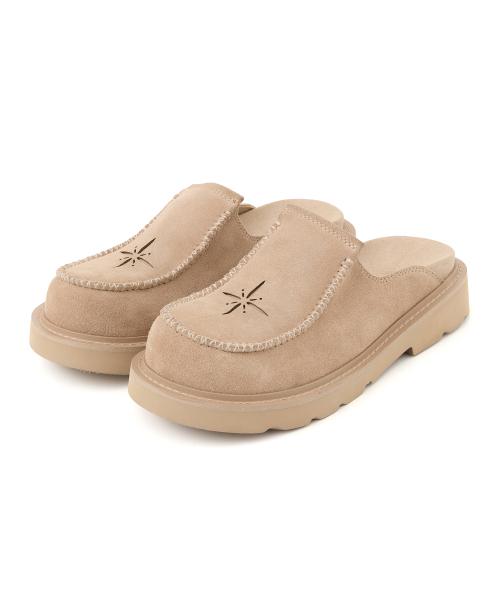 맘모스 웨스턴 스웨이드 뮬 베이지