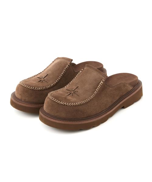 맘모스 웨스턴 스웨이드 뮬 브라운