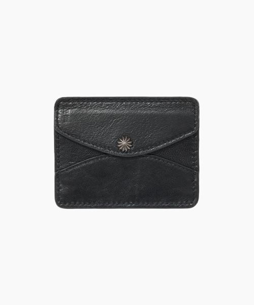 리얼 레더 콘쵸 카드 지갑[블랙]