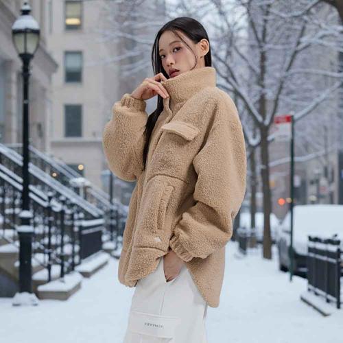 쉐르파 하이넥 오버핏 자켓 XFK4JL1109