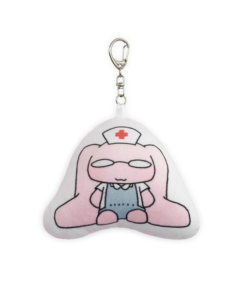 HUGYOURSKIN X JUBA 쿠션 키링 (안경토끼)