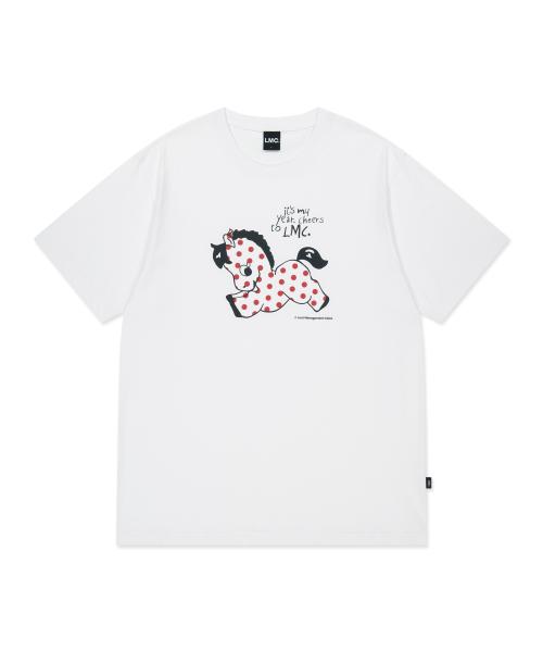 NEW YEAR HORSE TEE white
