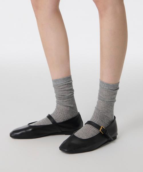 우먼즈 버티컬 시어삭스 4팩 [그레이]