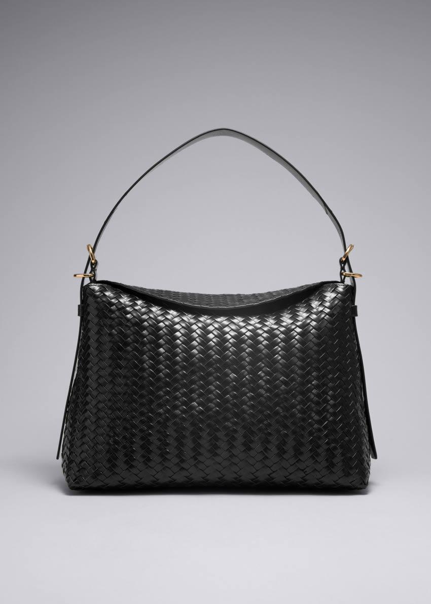 라지 브레이드 숄더 백