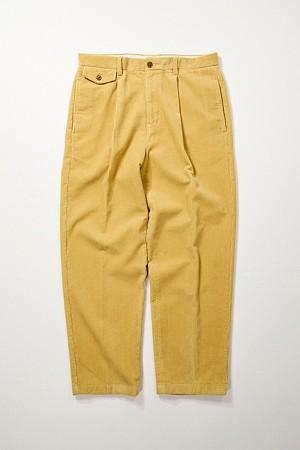[British Sporting Club] Pleated heavy corduroy pants