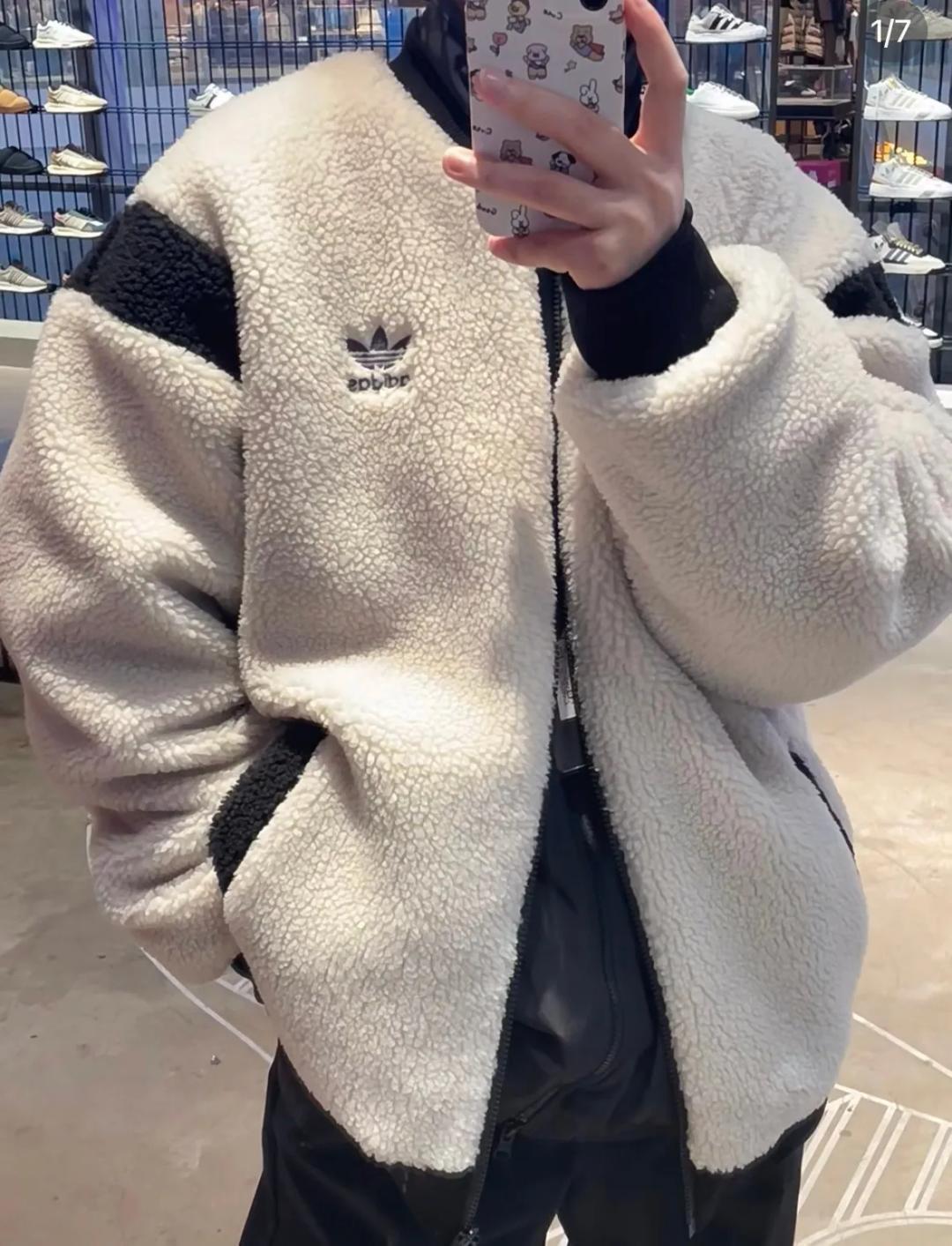 아디다스 OG 리버시블 셰르파 후리스 뽀글이 자켓 남여공용 IX4214