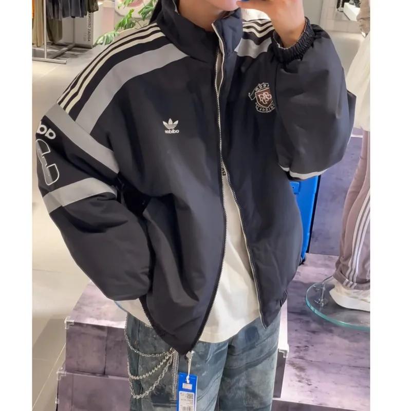 아디다스 팀 터버서블 패디드 리버시블 재킷 점퍼 루즈핏 공용 블랙 KC0093