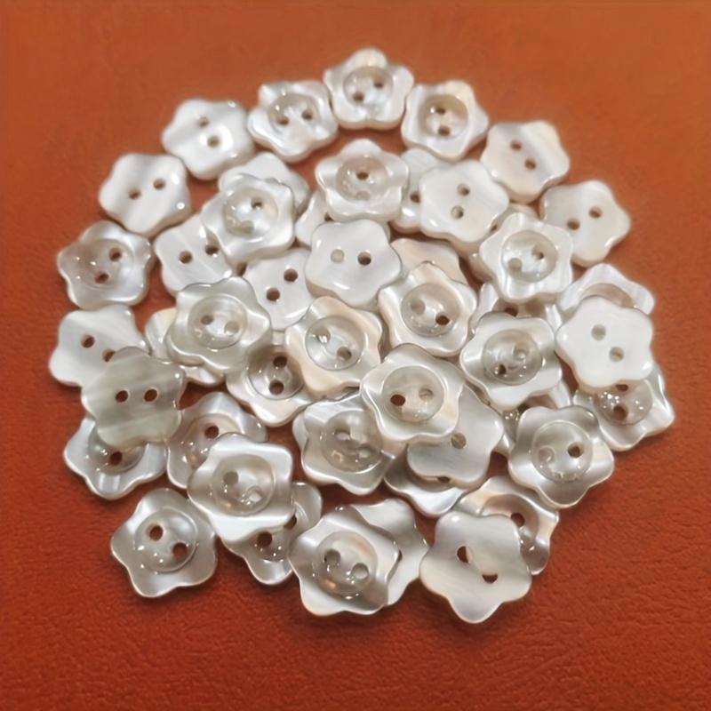 50개 세트 다양한 흰색 레진 버튼, 2홀 장식 바느질 공예 스크랩북, 크기 12.5mm 및 15mm, 미술 용품, 바느질 및 뜨개질 액세서리, 버튼 고정 장치 | temu Temu Republic of Korea