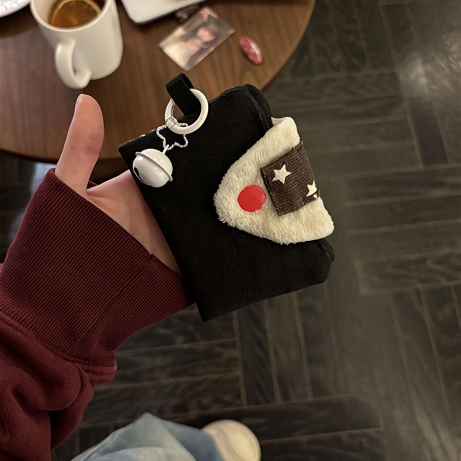 귀여운 스시 오니기리 카드 홀더 지갑 키체인 루프가 있는 컴팩트 코인 파우치 레드 아이즈 별 모양 쌀밥 디자 - Temu  Republic of Korea - 위시버킷