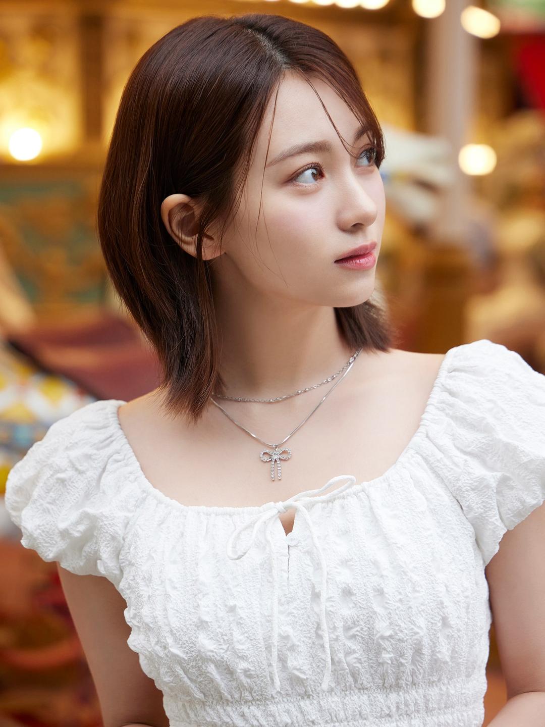 텍스처 슬리브리스 롱원피스 - 화이트