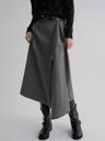 언발란스 비죠 스커트 - 그레이