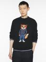 Men Dressed Fox Intarsia Wool Jumper - Black