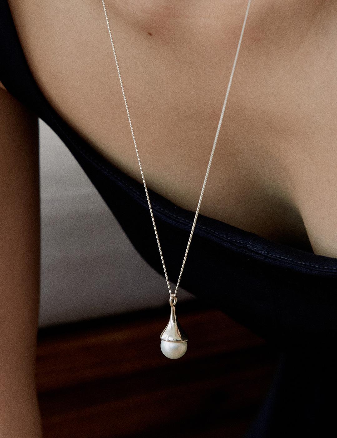 etrive - [12/29 순차발송] Pearl Drop Necklace