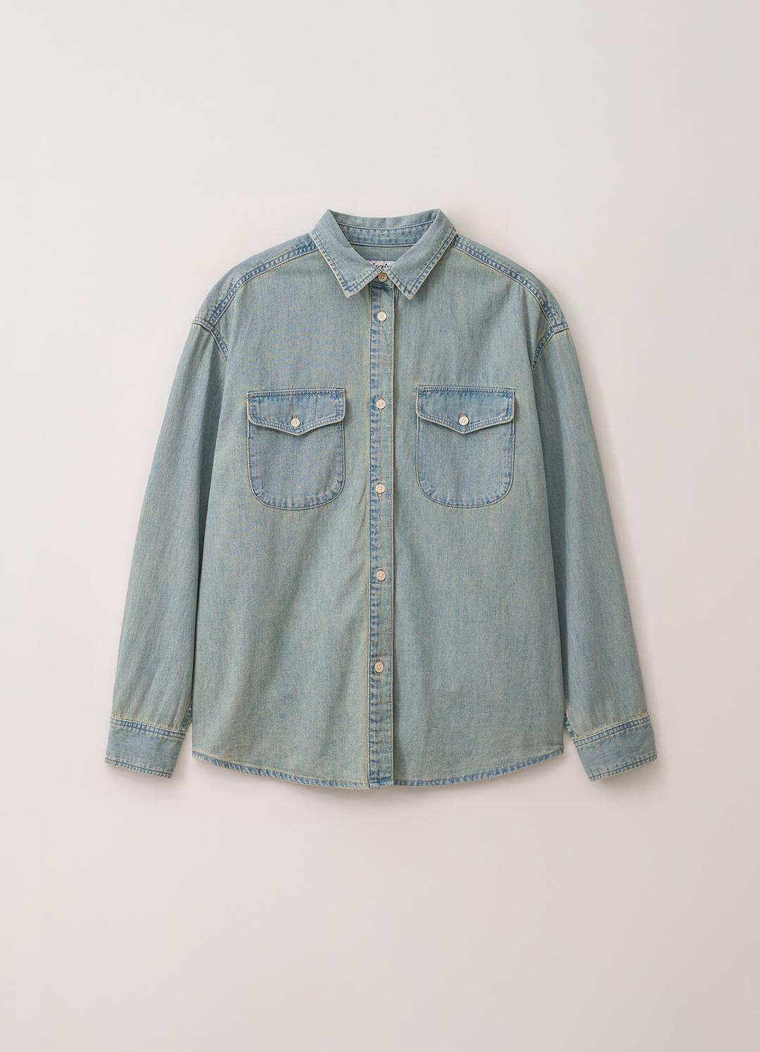 2nd / Vintage Denim Shirt (Light Blue)