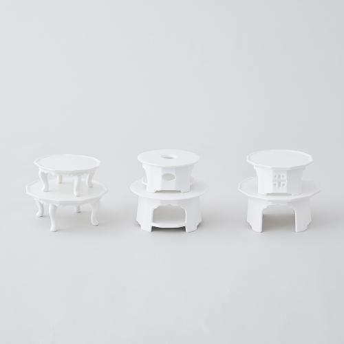 백자 소반 (호족반/티워머/공고상) - 공예정원 온라인숍