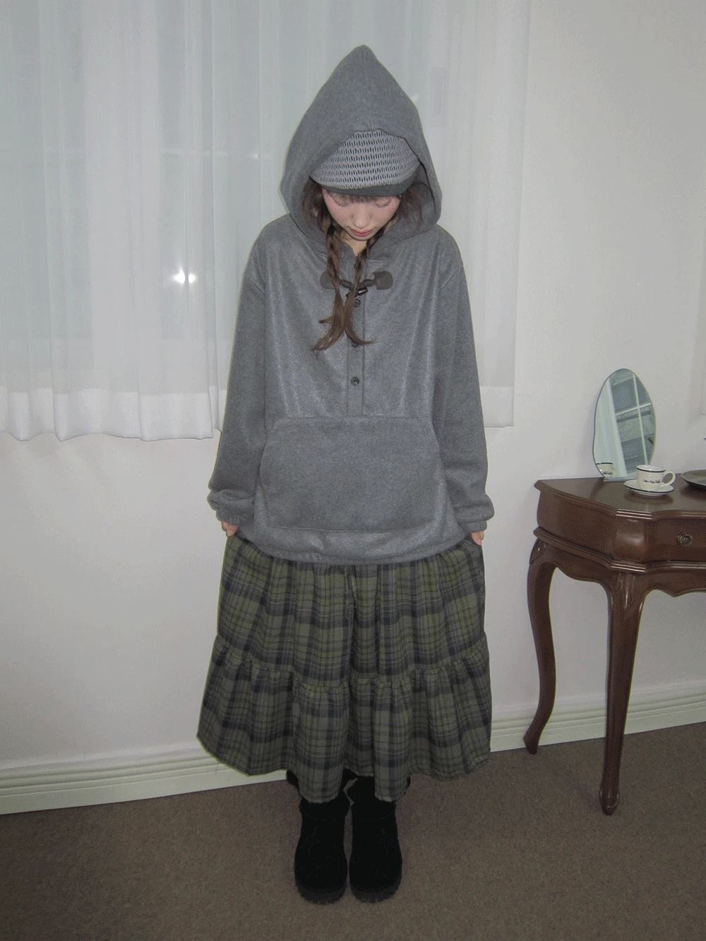 피스타치오 롱 스커트 sk