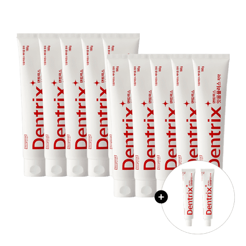 [사은품]덴트릭스 잇몸플러스 치약 160g 10개+60g 2개 / 트리클로산 미함유