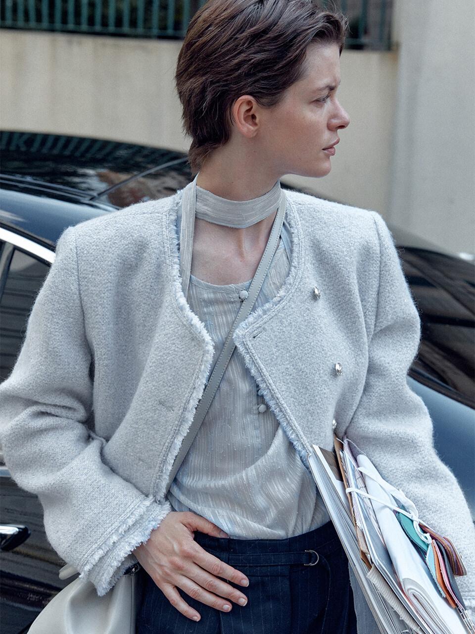 Spangle Tweed Jacket SW4AJ809-11