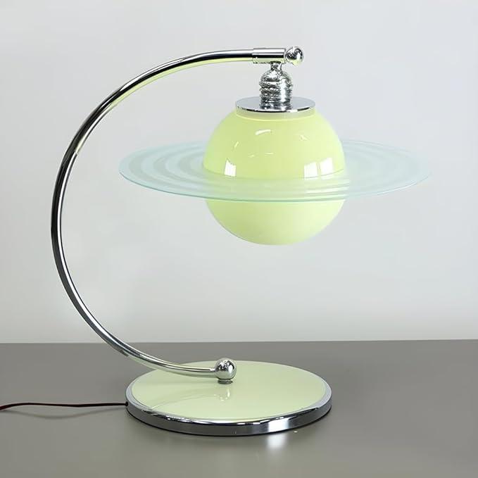 Nordic Planet 테이블 램프 글로브 유리 야간 스탠드 조명, 어린이 방 야간 조명, 침대 옆 테이블 램프, 아기방 방 장식, 여아 및 남아 및 여성용 생일 선물