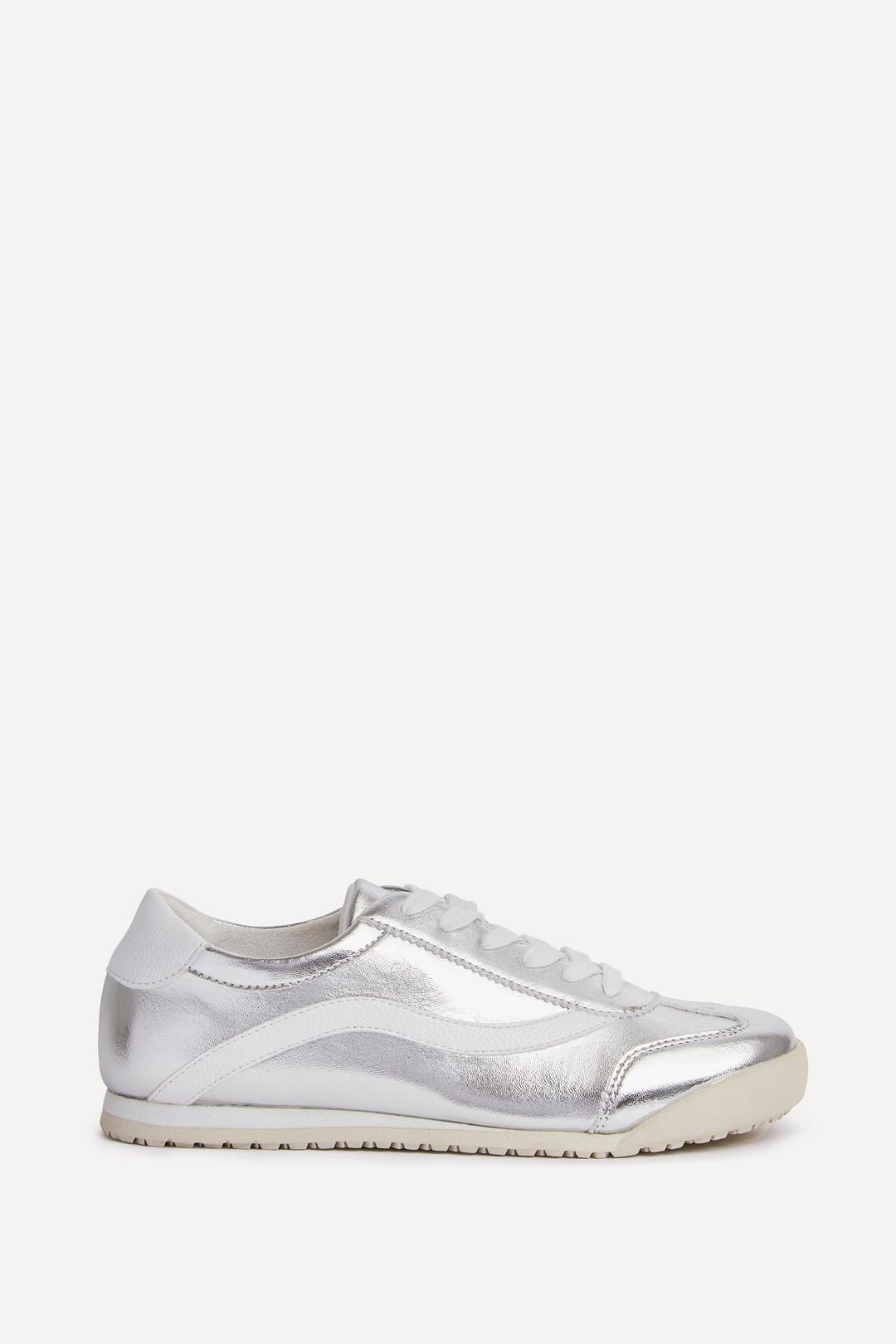 Flash Silver Retro Style Trainers