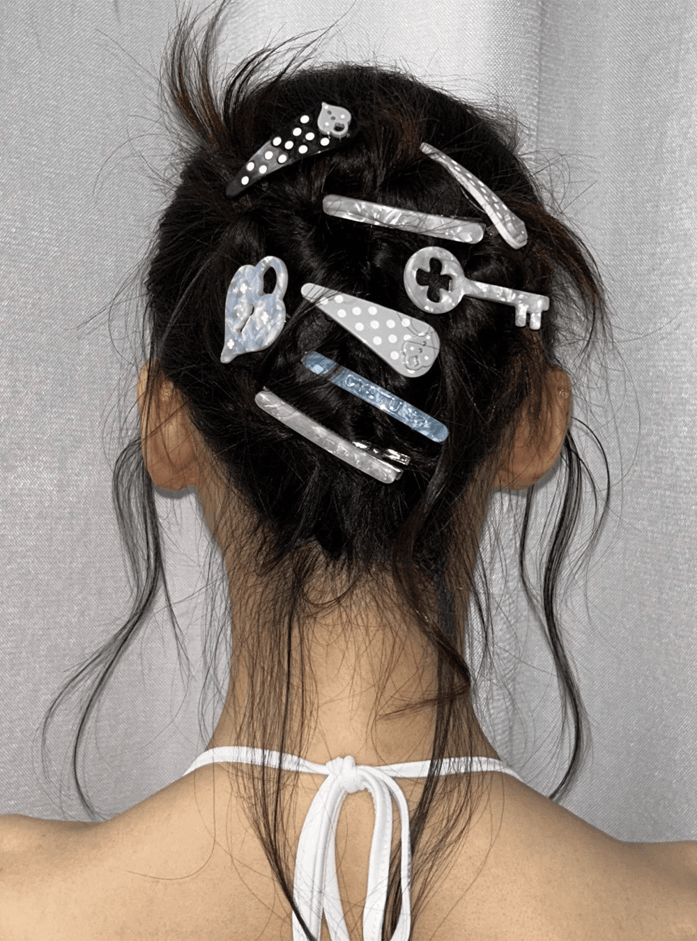 Polka Dot and Heart Hairpin Trio (6 Types)