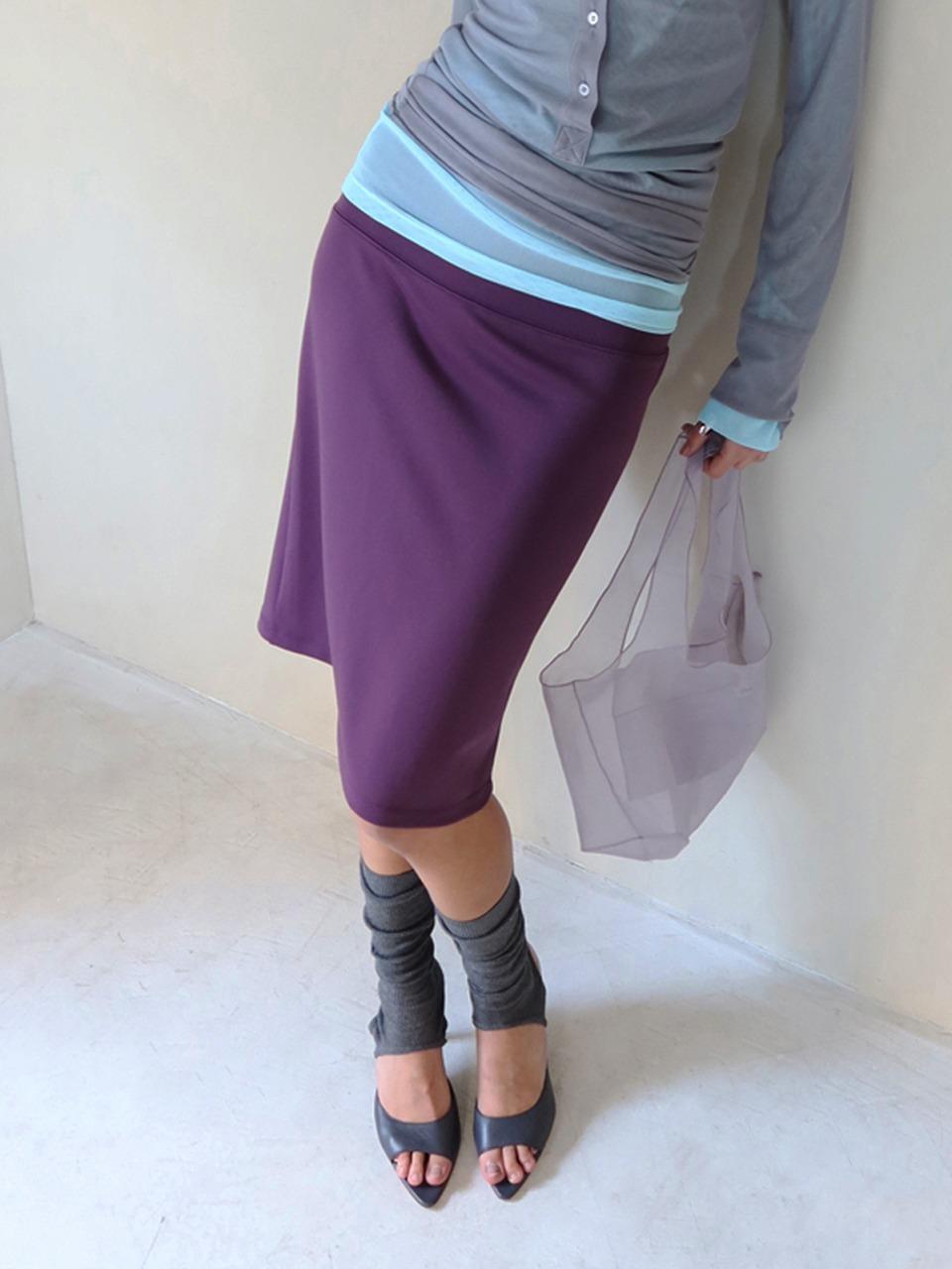 Midi Easy Skirt_Purple