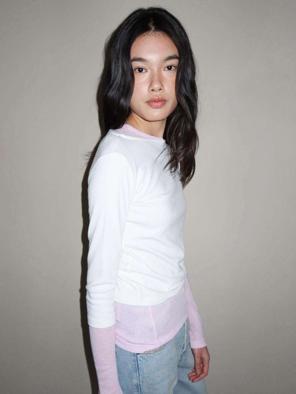 3/4 Sleeve T-shirts_White