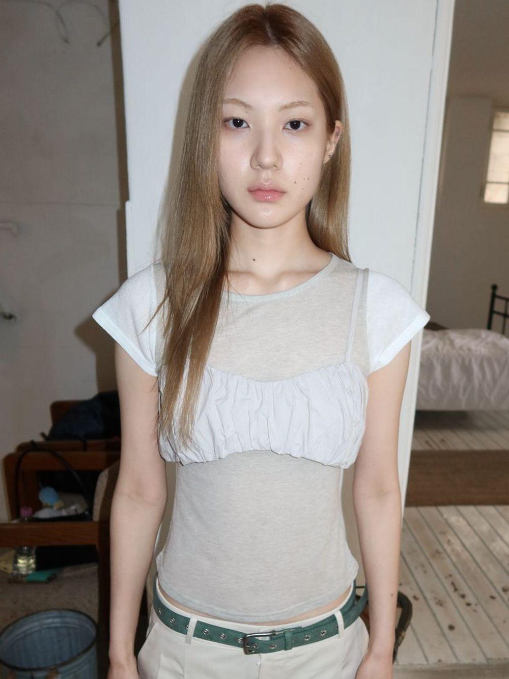 2 TONE RAGLAN-T [Beige]
