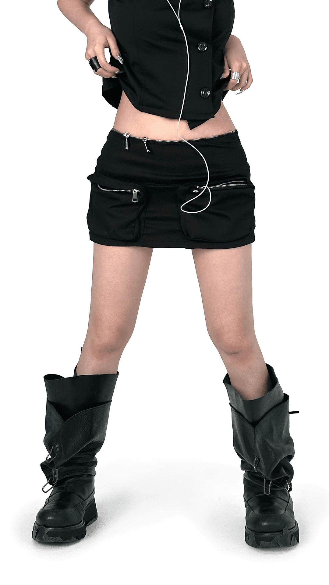 Side Pocket Low Skirt