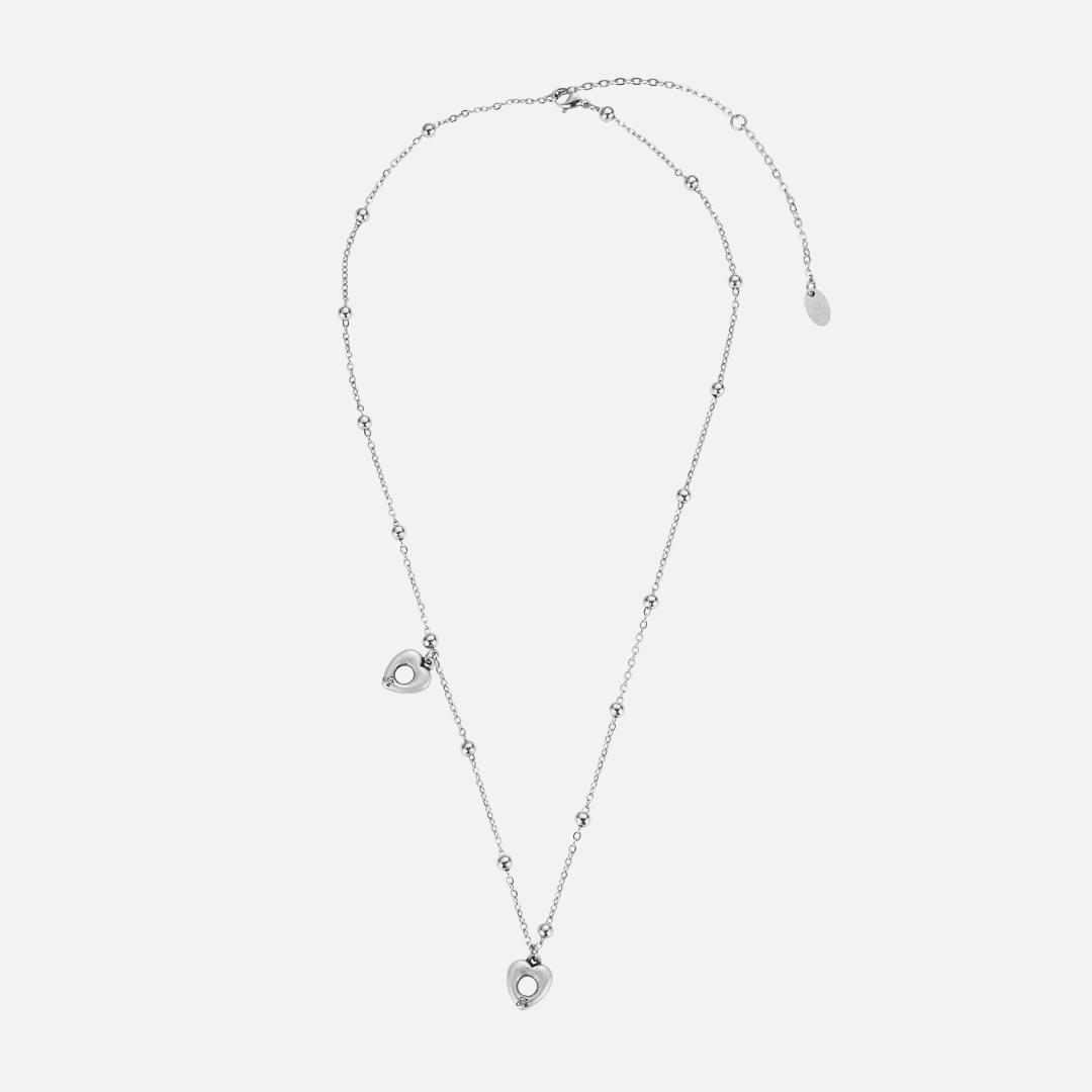 deep love necklace-silver