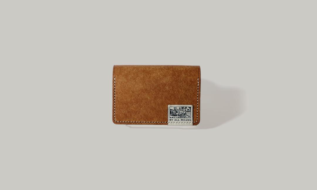 b.a.m label card wallet (카드지갑) cognac