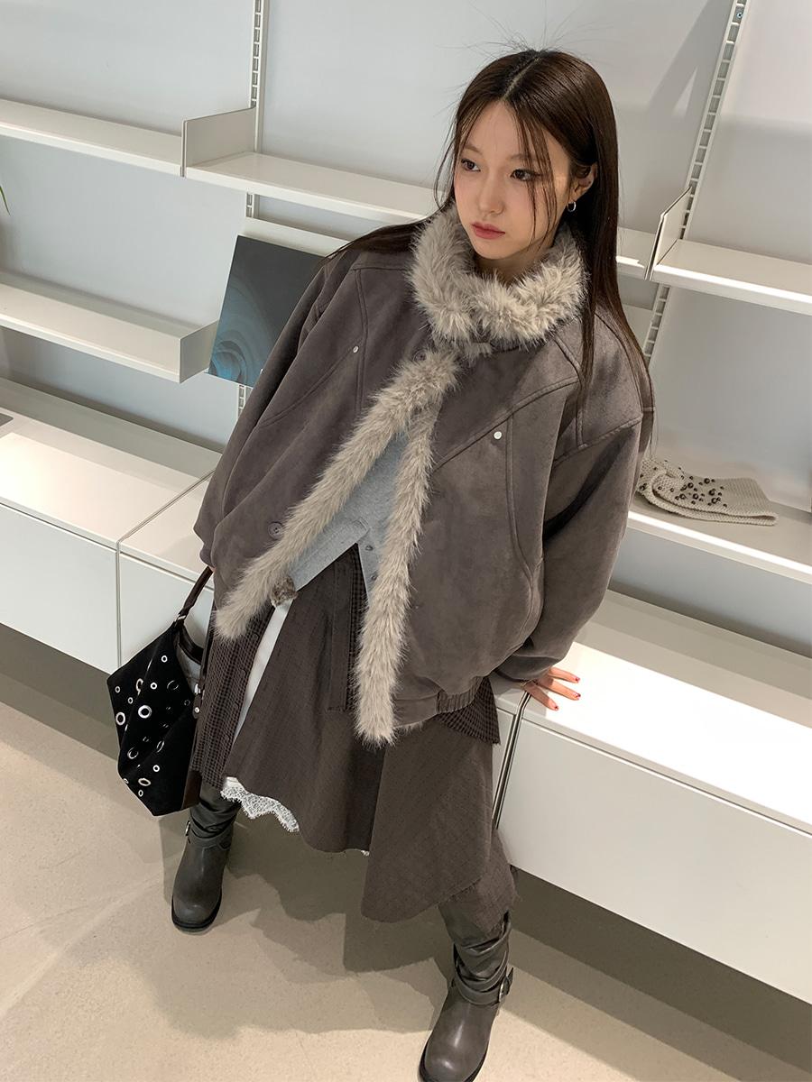 Muff fur suede mustang (2color) *3온스