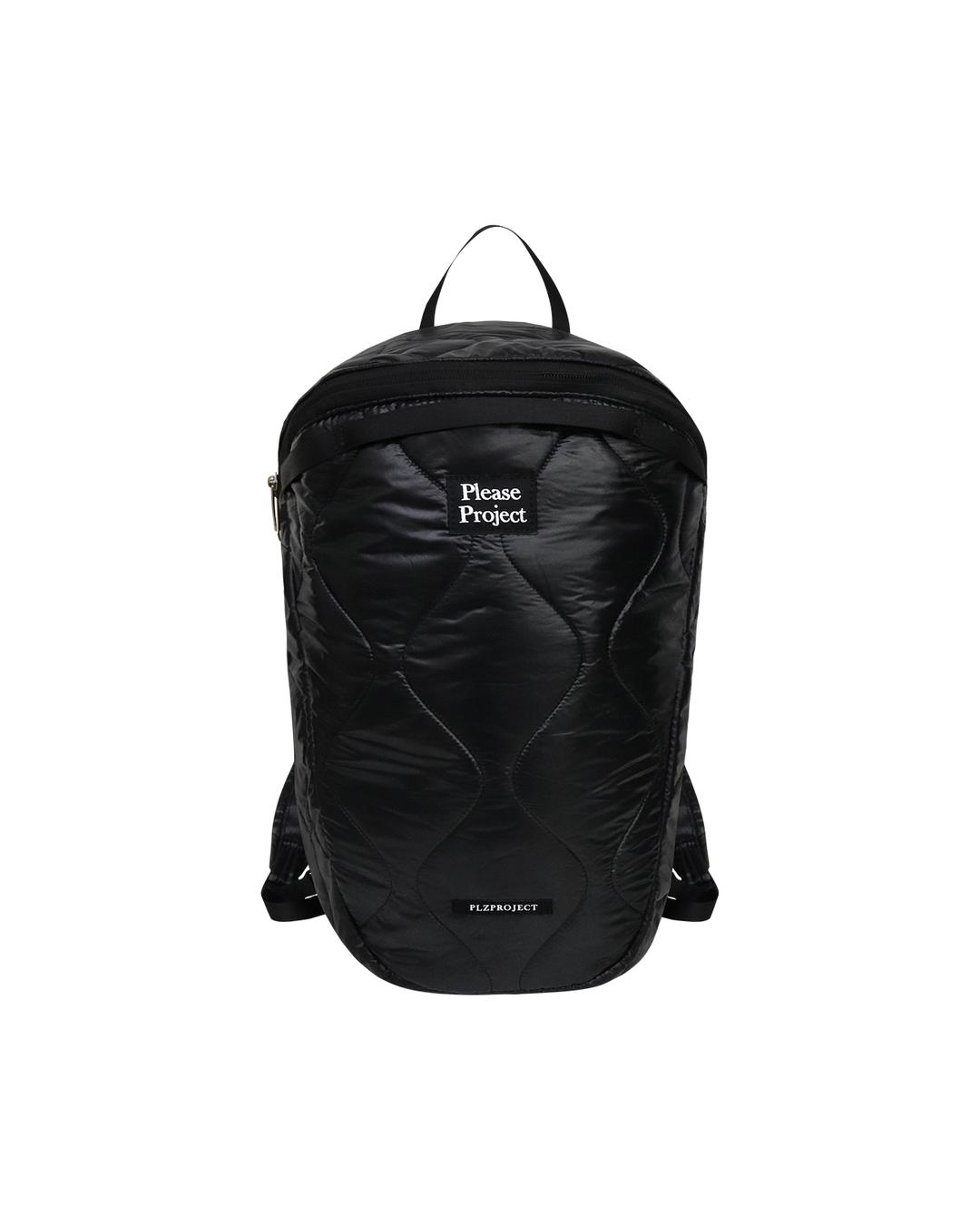 [PLZPROJECT]LIGHT QUILTING BACKPACK 15L, BLACK