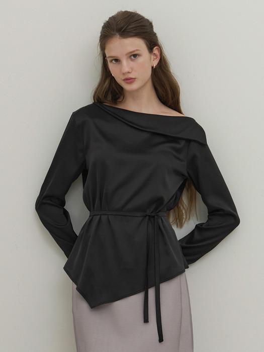 [M사이즈 추가][2차리오더]Grace One Shoulder Blouse