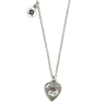 vintage flower heart necklace (mint)