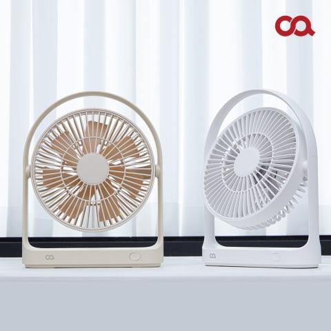 [오아] 1+1 라운드 미니 무선선풍기