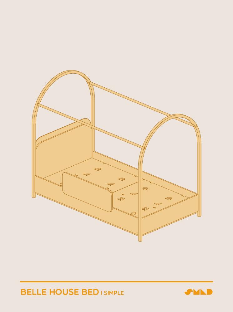 Belle House Bed - Simple type