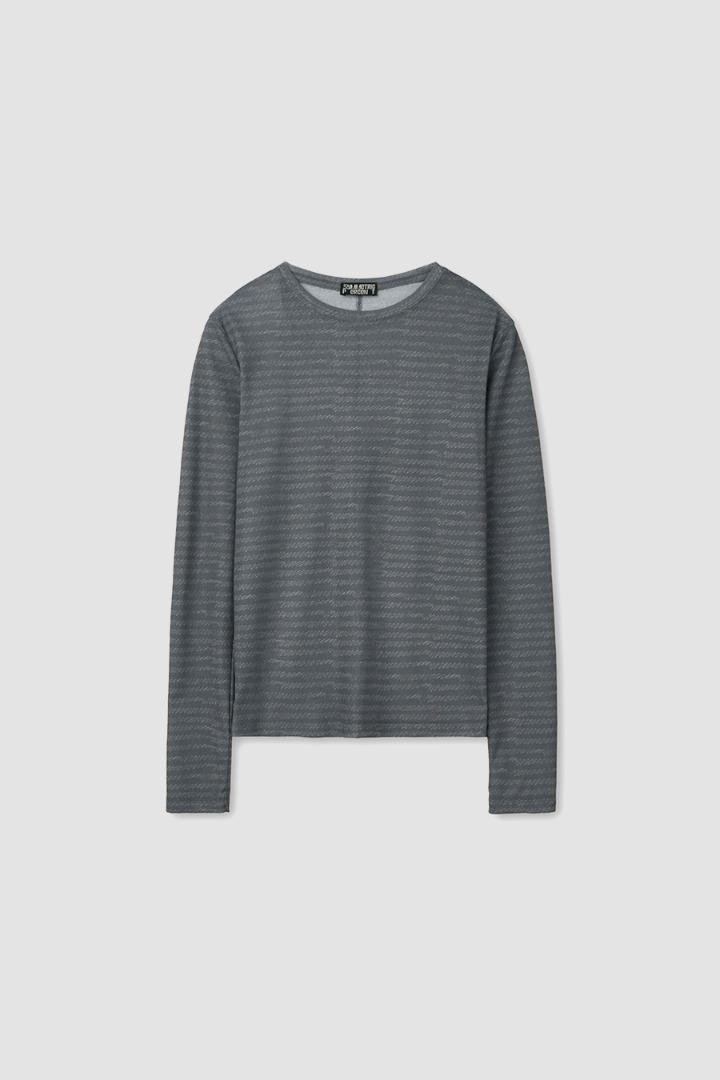 Drawing Graphic Long Sleeve / Charcoal